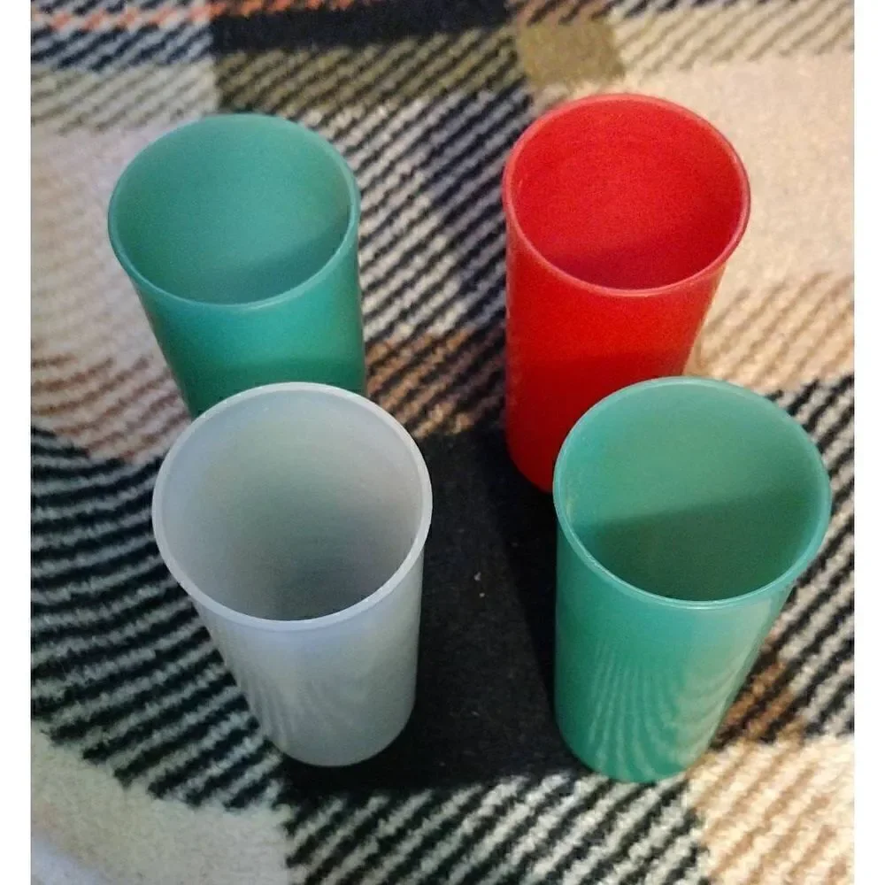 Vintage Tupperware #1329 Cups Set of 4 No Lid